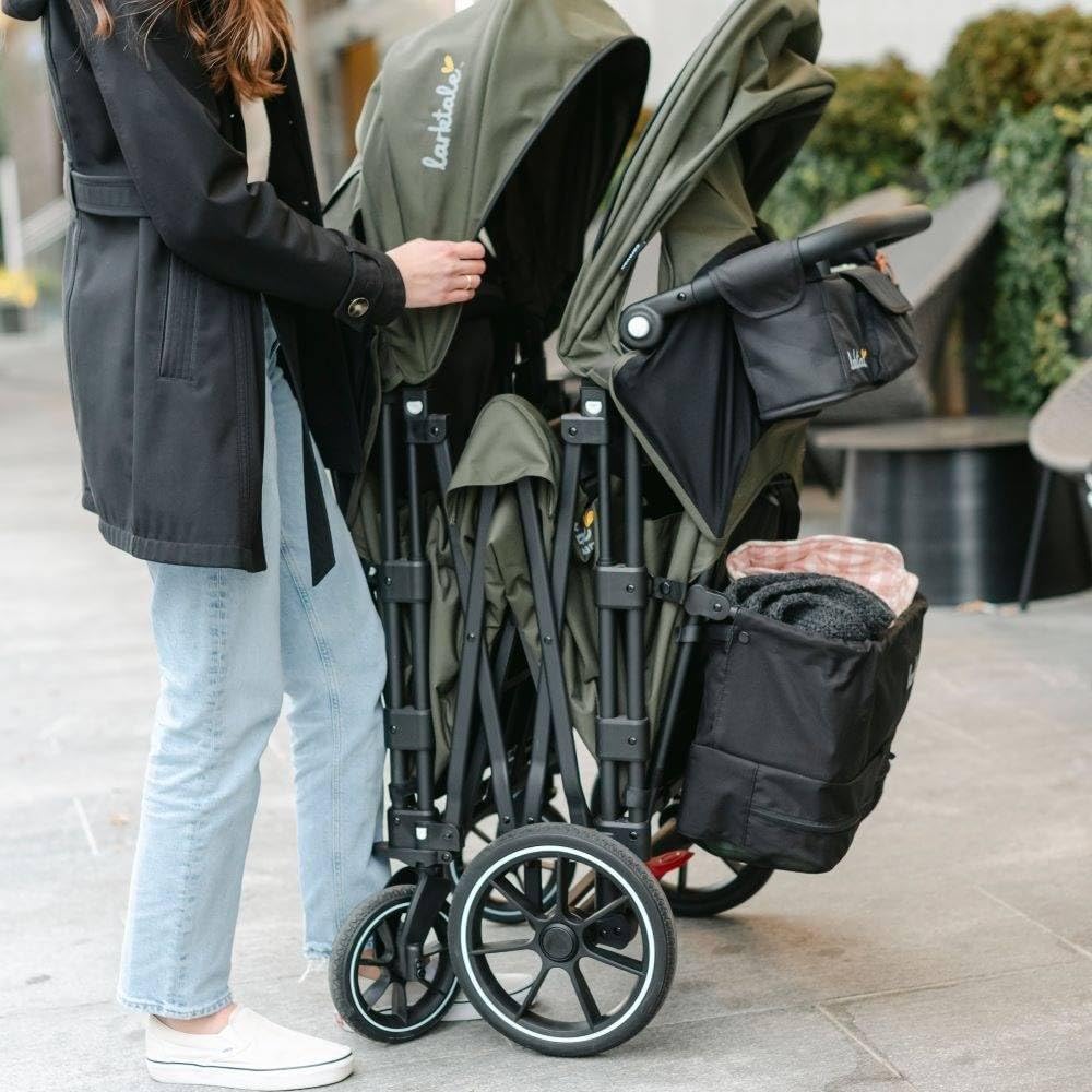 Foldable Stroller Wagon for Kids and Babies, 4 Seats, 214 lbs Capacity - Caravan Quad