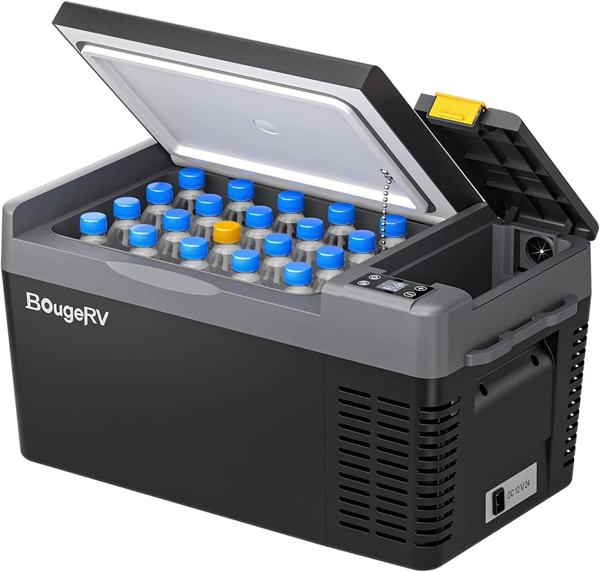 BougeRV Portable Car Refrigerator 21 Qt, 12 Volt, Black - CRPRO