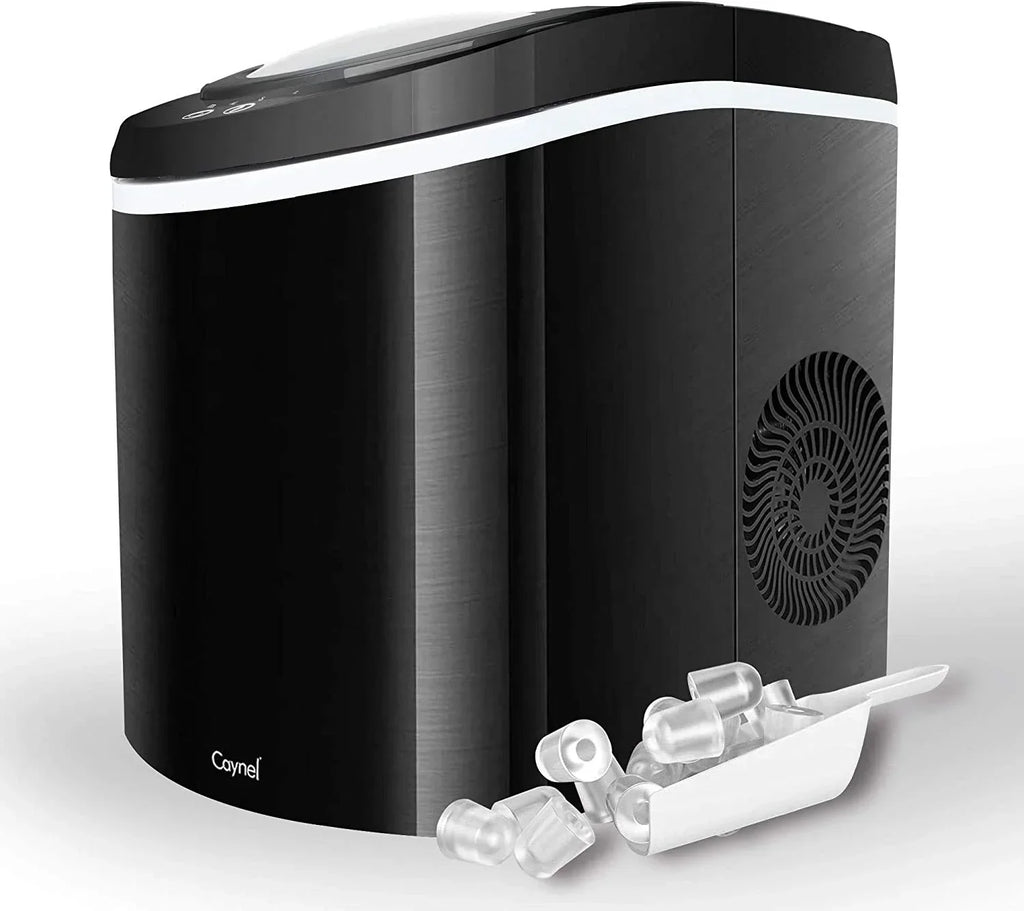 Caynel Portable Ice Maker, 26 lbs/24 Hrs, 2 Ice Sizes, 2-Liter/68 oz Water Reservoir