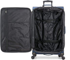 U.S. Traveler Expandable Softside Luggage, Navy, 31in Checked Large - Aviron Bay