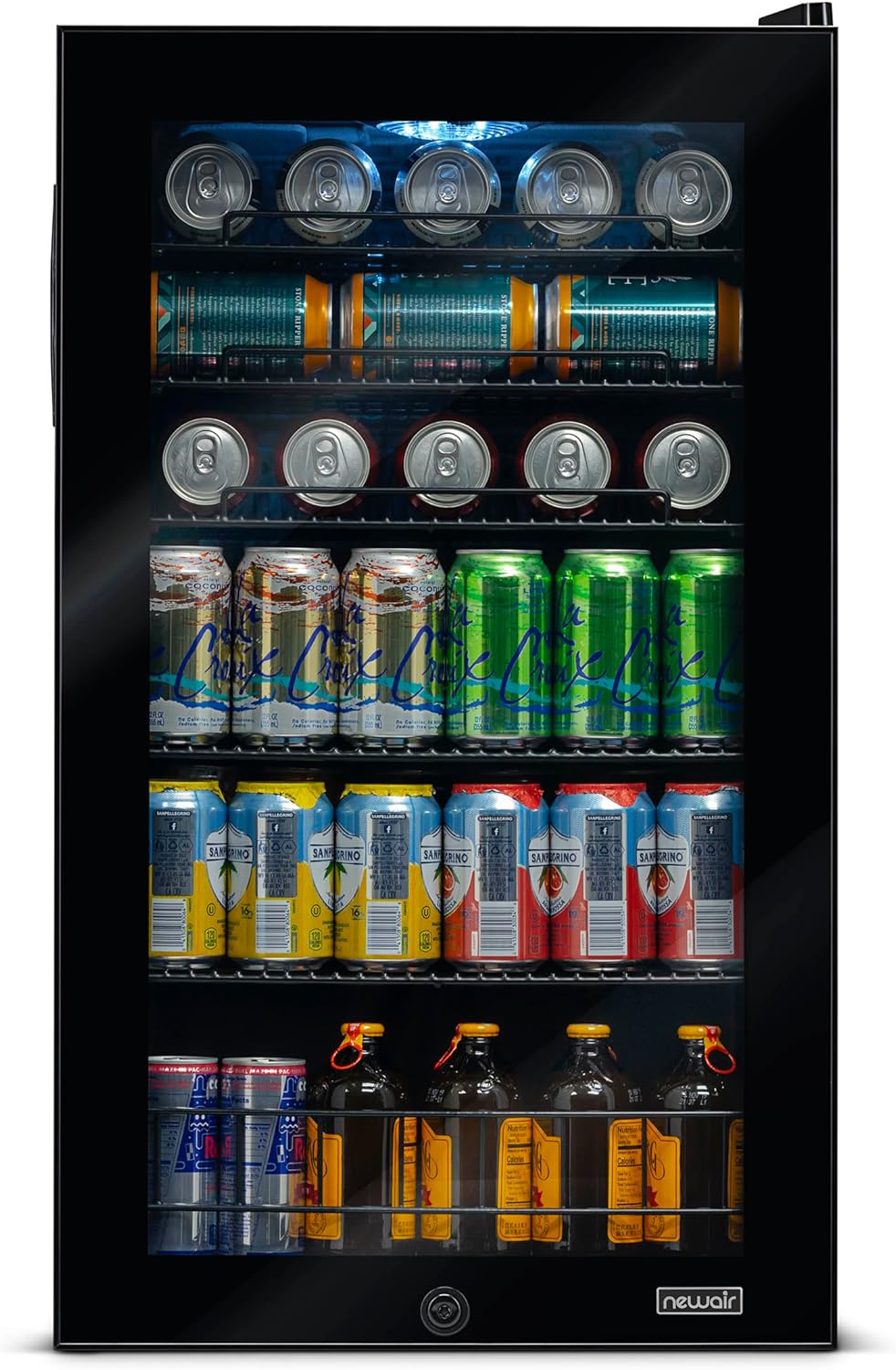 Beverage Refrigerator Cooler, 126 Cans, Right Hinge Glass Door - AB-1200