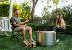 Solo Stove Wood Burning Smokeless Fire Pit, 27 Inch, Stainless Steel, 38 lbs - Yukon 2.0