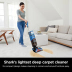 Shark CarpetXpert Carpet Cleaner, Cyan, 13.15 in D x 11.97 in W x 43.5 in H - EX201