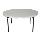 Lifetime 60 Inch Round Commercial Folding Table, Almond - 280435