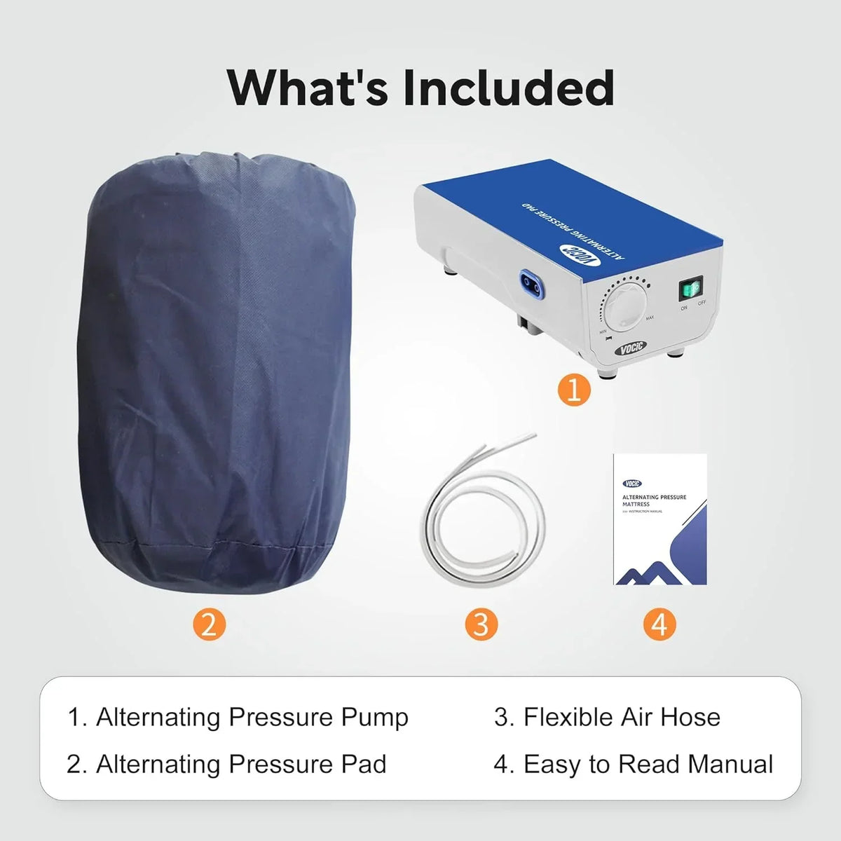 Alternating Air Pressure Mattress With Micro-Ventilation Holes And Electric Quiet Pump System