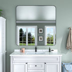 Aluminum Alloy Rounded Corner Wall Vanity Mirror