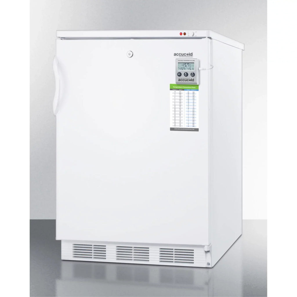 Undercounter Freezer -25 C, Less Than 24 in Wide, White