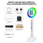iPad Photo Booth with RGB Ring Light for 10.2in, 10.9in, 11in and 12.9in iPads