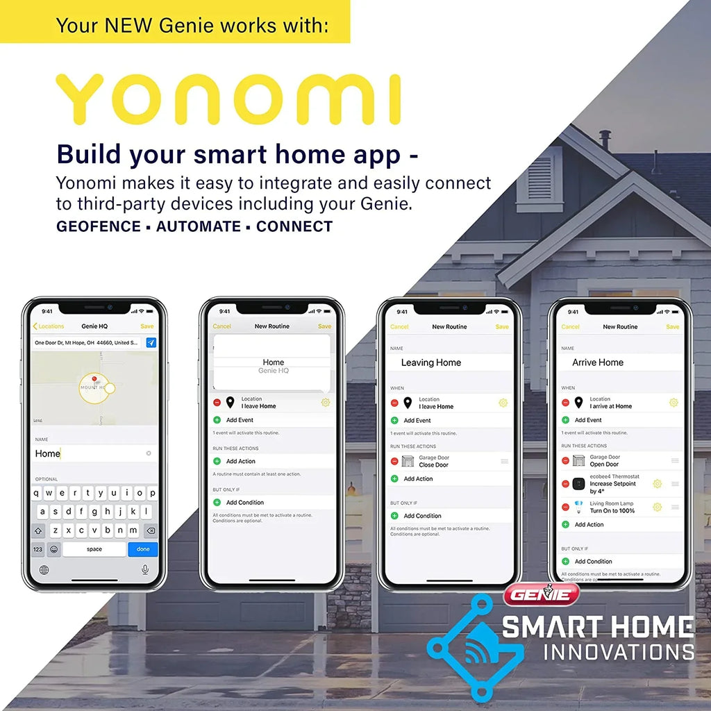 Genie Wall Mount Smart Garage Door Opener With Aladdin Connect - 6172H-O