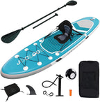 Inflatable Stand-Up Paddle Board With Seat, Blue, 10'5'' X 32'' X 6''