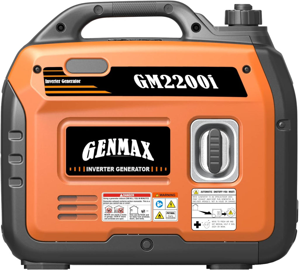 GENMAX Gas Inverter Generator - 2200 Starting Watts / 1800 Running Watts