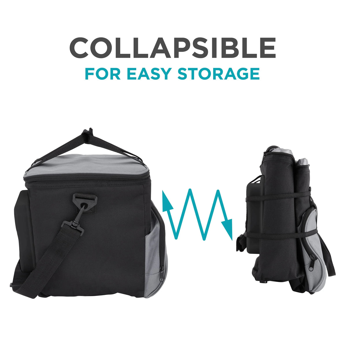 Ivation Portable Electric Cooler Bag, 15 L, Soft-Sided, DC 12V