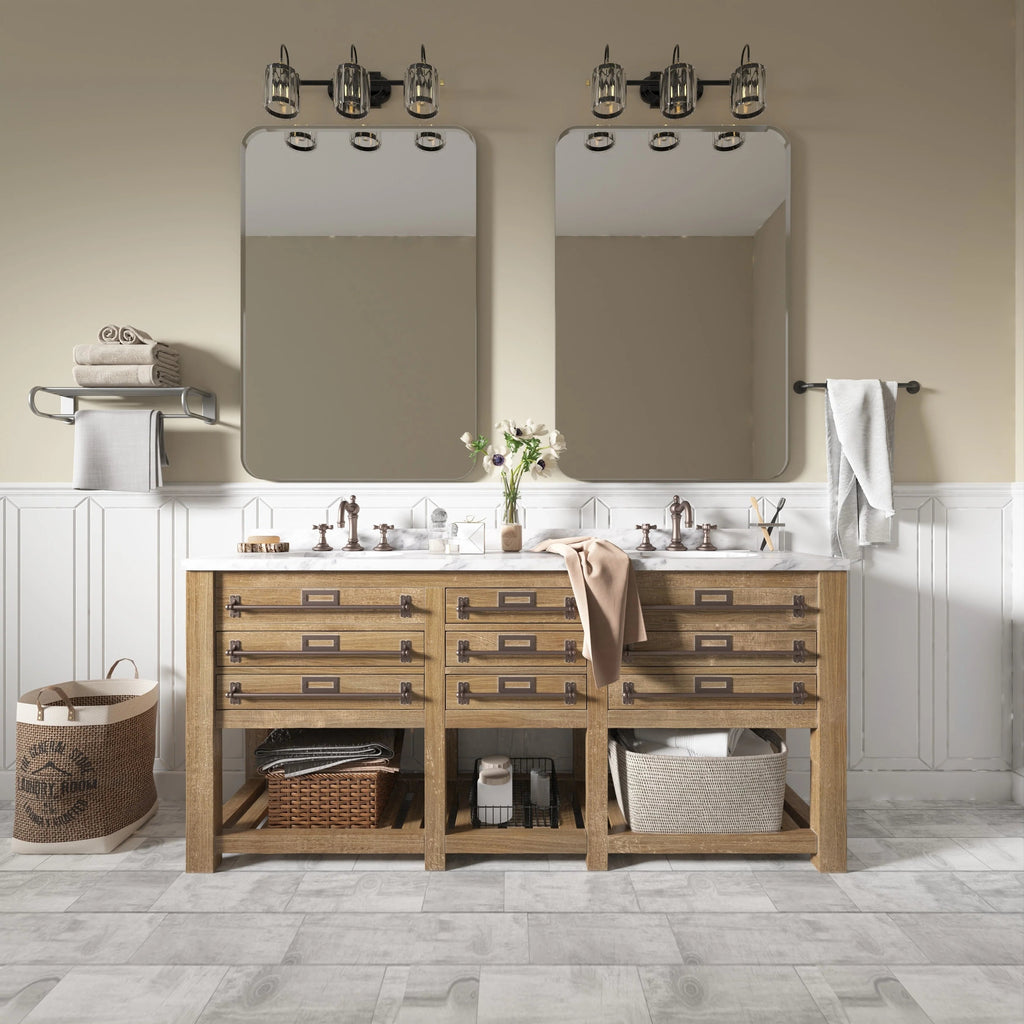 Aluminum Alloy Rounded Corner Wall Vanity Mirror
