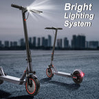 Electric Scooter With Solid Tires And Dual Braking - 350W/500W