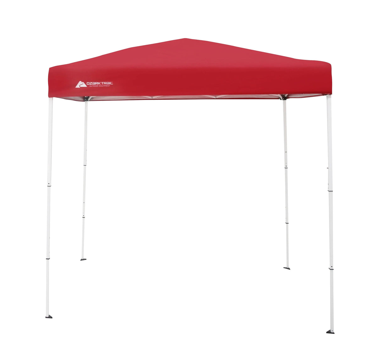 Ozark Trail Instant Canopy Outdoor Shade Shelter, Brilliant Red, 4 ft. x 6 ft. x 85 in.