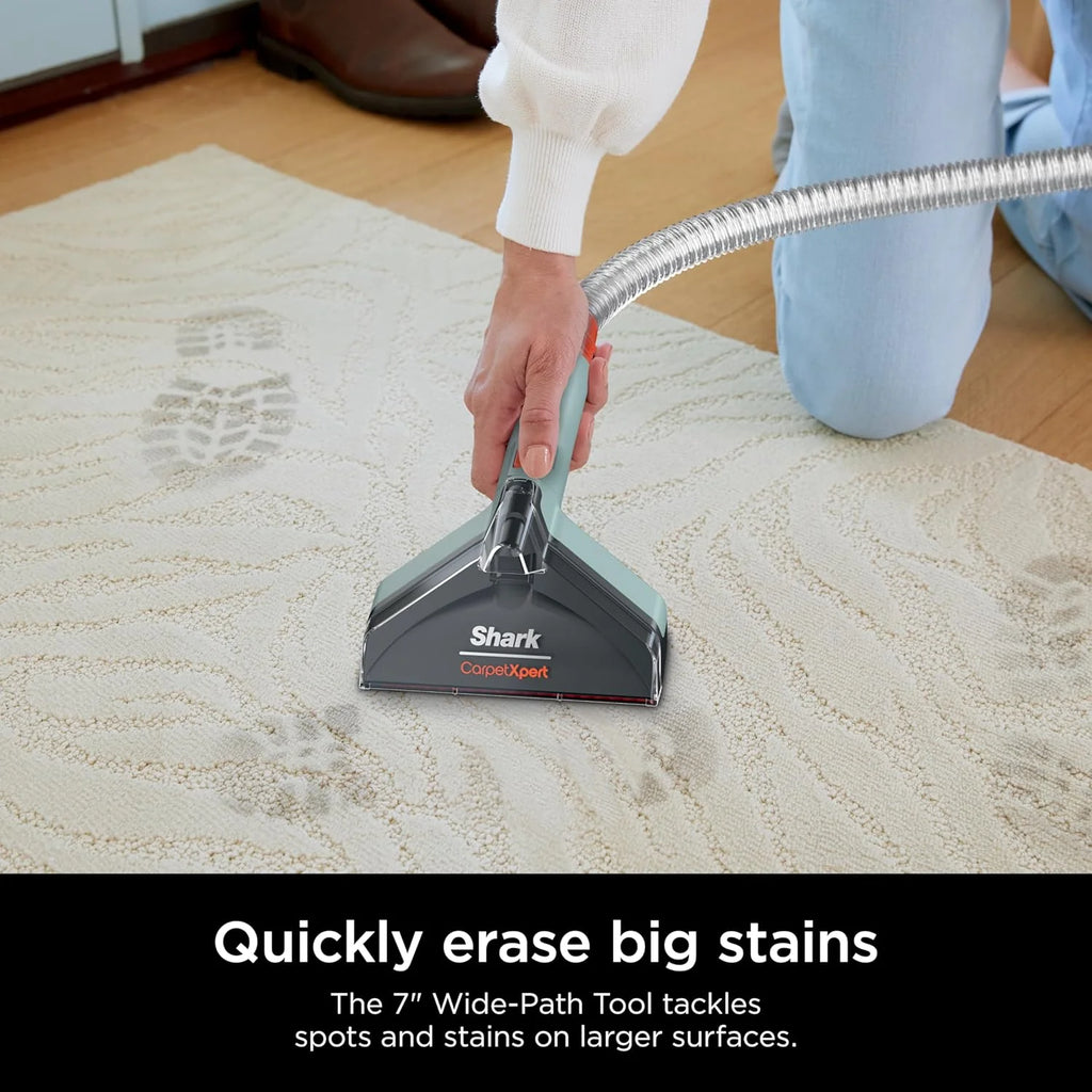 Shark CarpetXpert Carpet Cleaner, Cyan, 13.15 in D x 11.97 in W x 43.5 in H - EX201