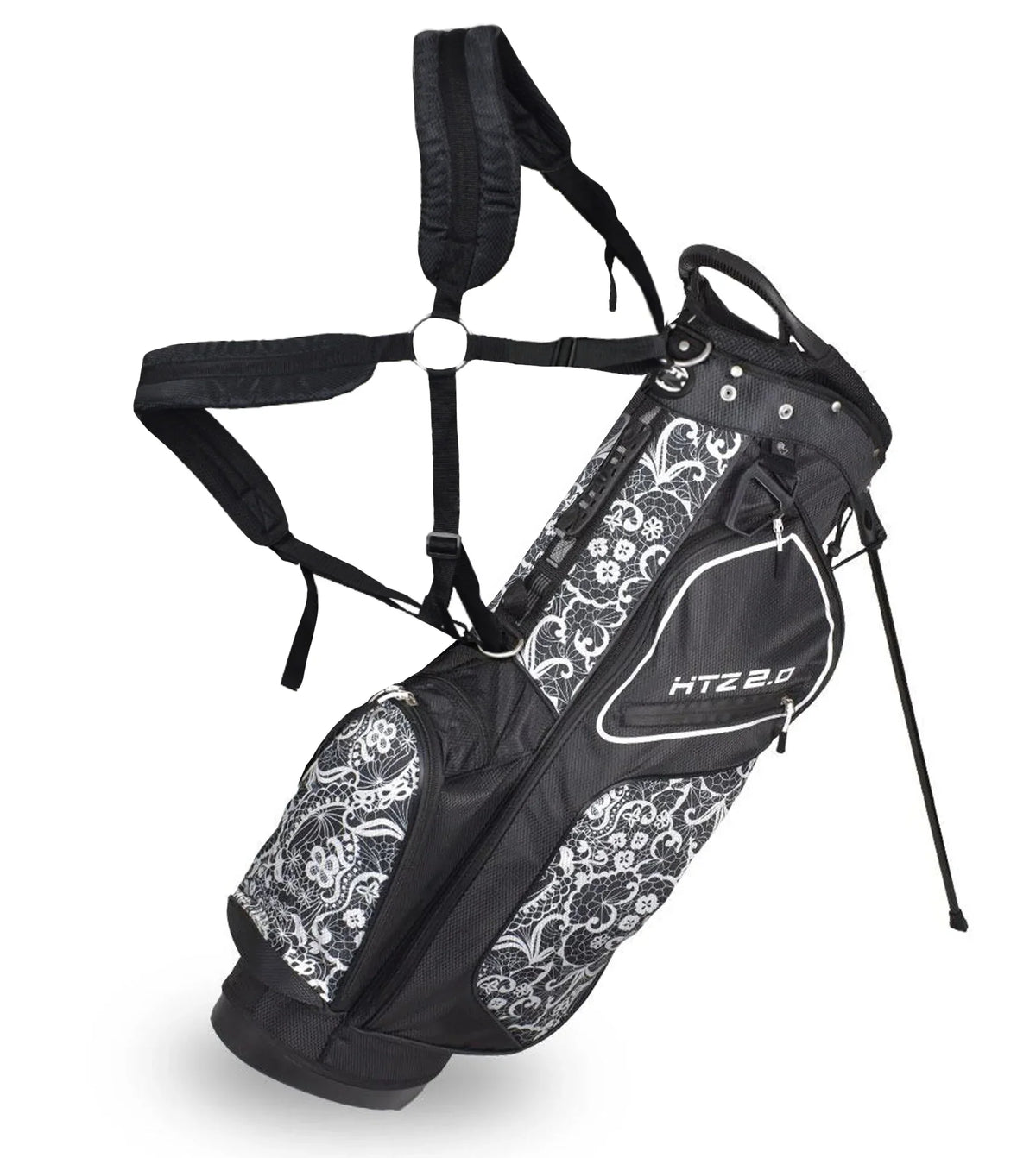 HotZ Golf Stand Bag Ladies Lace Black/White - 2.0
