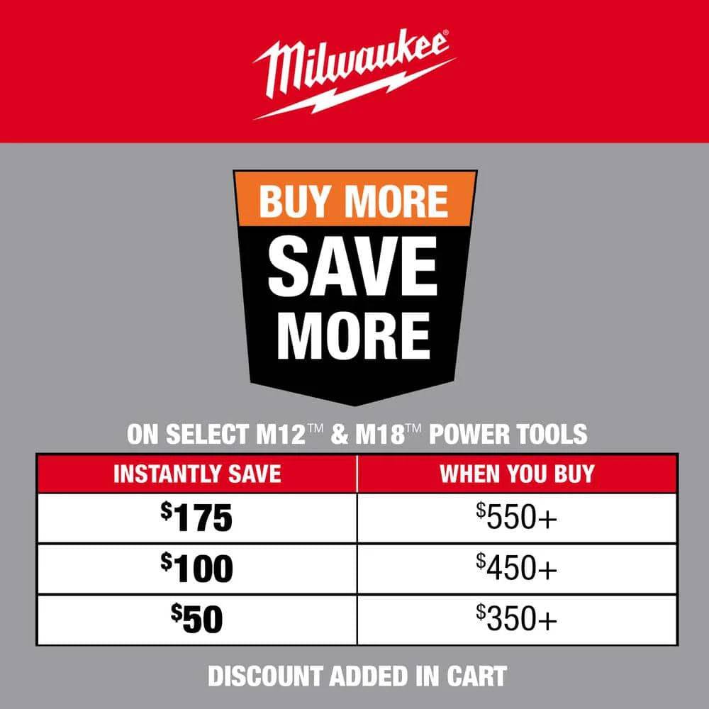 Milwaukee M12 FUEL 3/8 in Cordless Brushless Stubby Impact Wrench, 250 ft lbs Torque, Tool Only