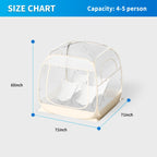 TABU Pop Up Bubble Sports Tent, Clear, 10 x 10 ft, 6-7 People