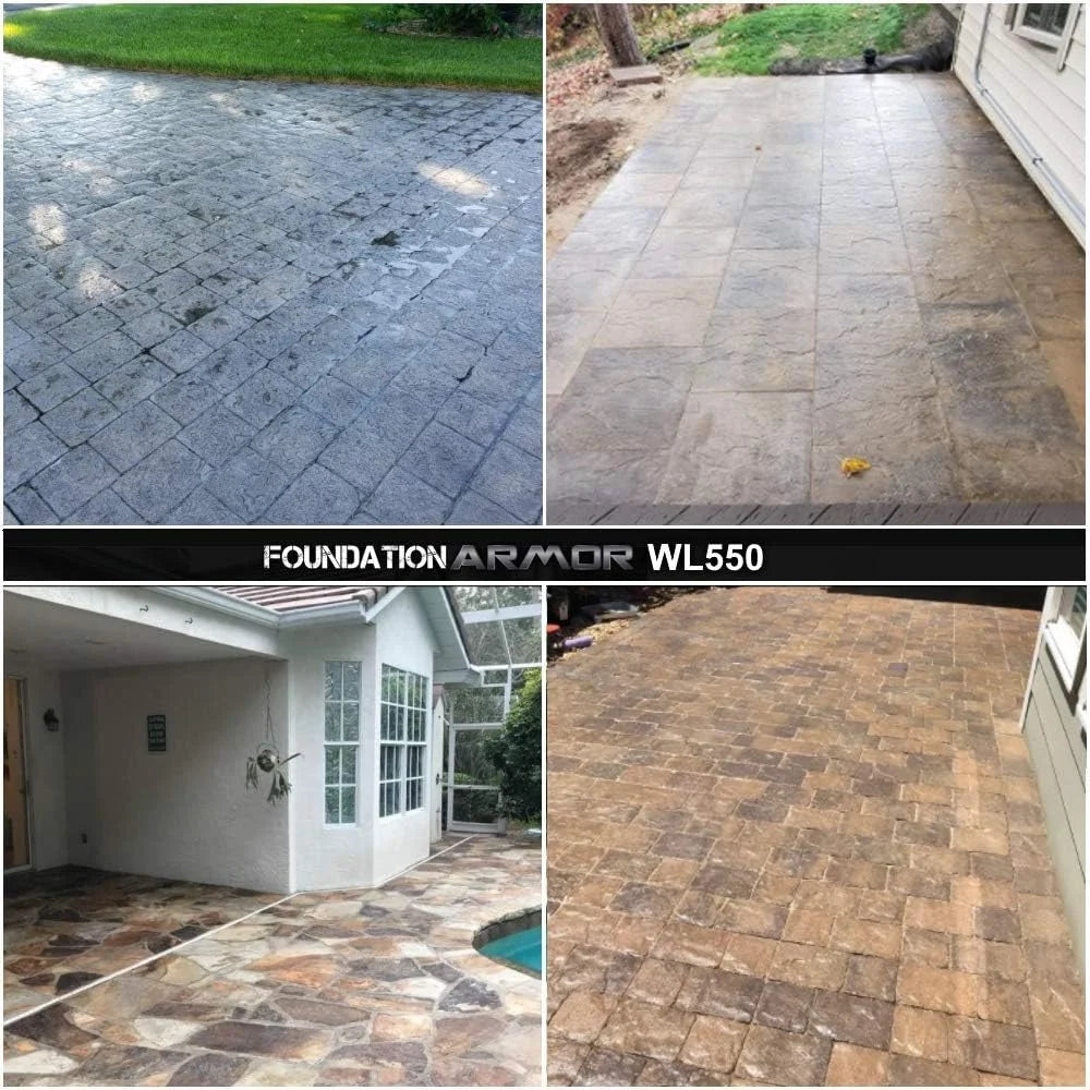 Armor Matte Wet Look Enhancer Sealer for Concrete, Brick, Pavers, Stone, and Slate - WL550-5 Gallon