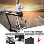 GYMAX 2-in-1 Folding Under Desk Treadmill With Speaker, App And Remote Control - 2.5HP