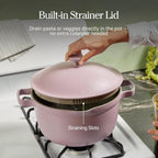 Our Place Perfect Pot 5.5 Qt Ceramic Pot With Lid And Spatula, Steam