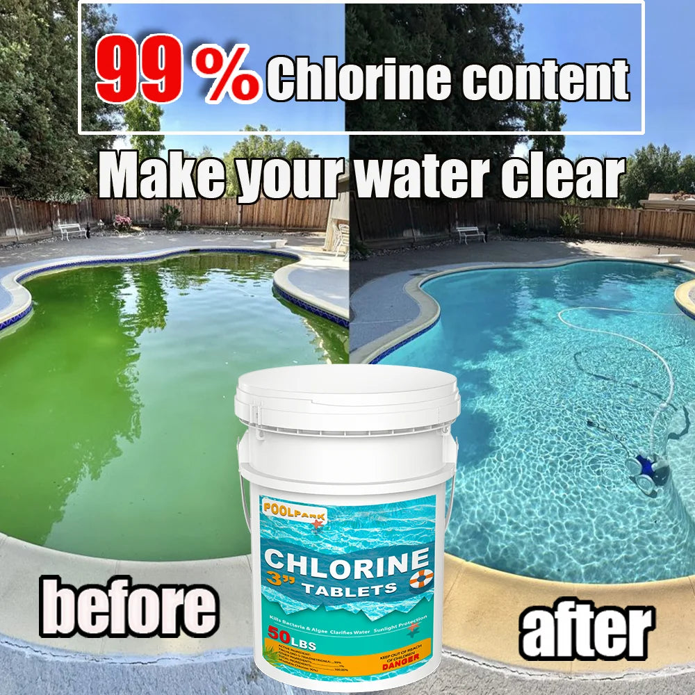 3 Inch Pool And Spa Chlorine Tablets - 50 Lbs