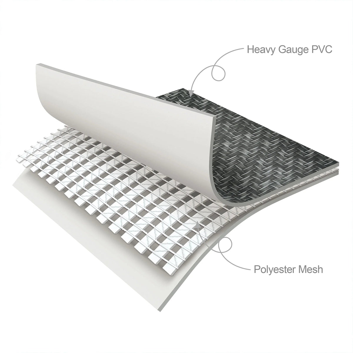 Funsicle Open Box Rectangular Above Ground Swimming Pool 13 ft x 7 ft x 39 in Gray - Dark Herringbone