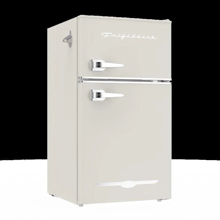 Frigidaire 3.1 Cu. Ft. 2-Door Retro Compact Refrigerator With Built-In Side Bottle Opener - Cream