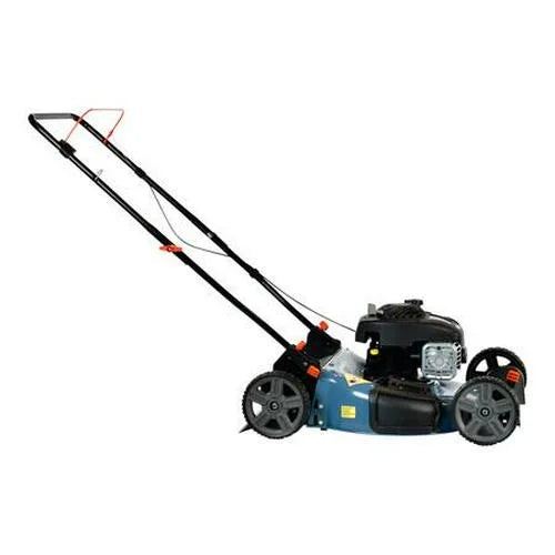 21-Inch 125 cc 4-Cycle Gas Powered Push Lawn Mower - Mulch and Side Discharge, Dual Lever Height Adjustment