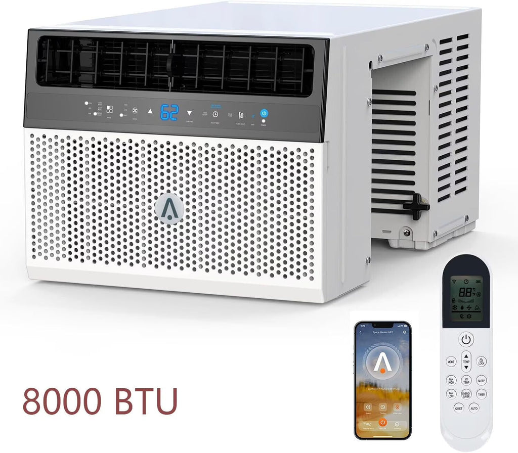 Window Air Conditioner 8000 BTU Up To 370 Sq. Ft. With Remote And App Control