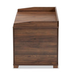 Baxton Studio Cat Litter Box Cover House, Walnut Brown, 35.40 x 18.90 x 20.10 in - Mariam