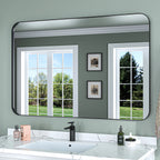 Aluminum Alloy Rounded Corner Wall Vanity Mirror