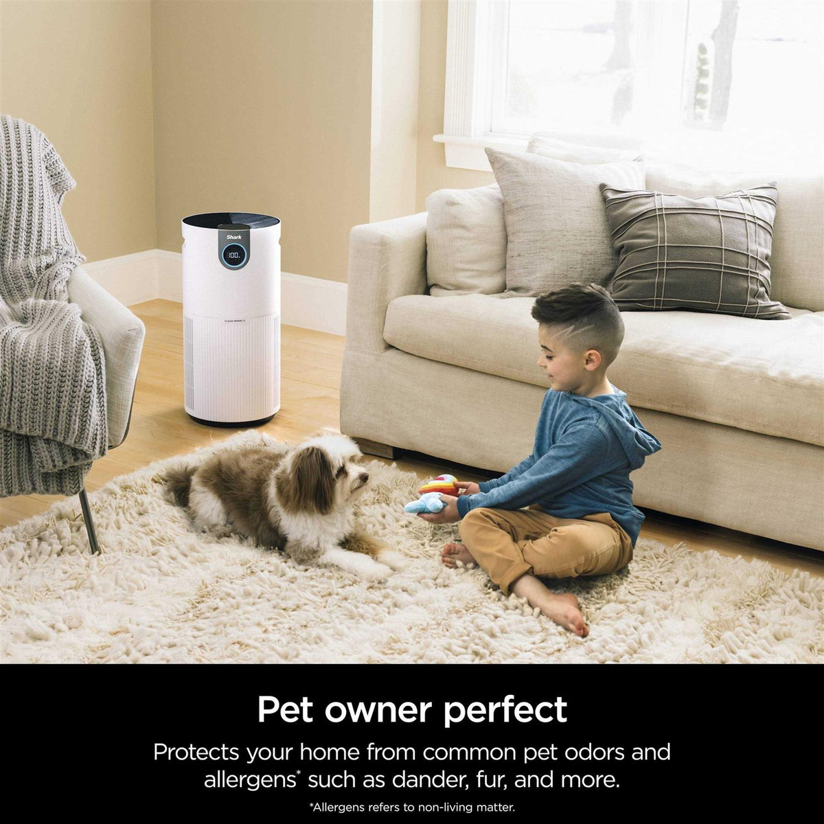 Shark Air Purifier MAX With NanoSeal HEPA, Clean Sense IQ, Odor Lock, 1000 Sq. Ft., 99.98% Particle Capture