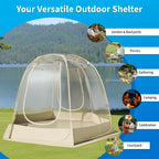 TABU Pop Up Bubble Sports Tent, Clear, 10 x 10 ft, 6-7 People