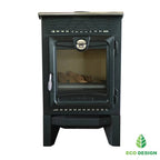 Indoor Wood Burning Cooking Stove 57cm x 55,5cm x 99,5cm, Matte Black - Stove 315