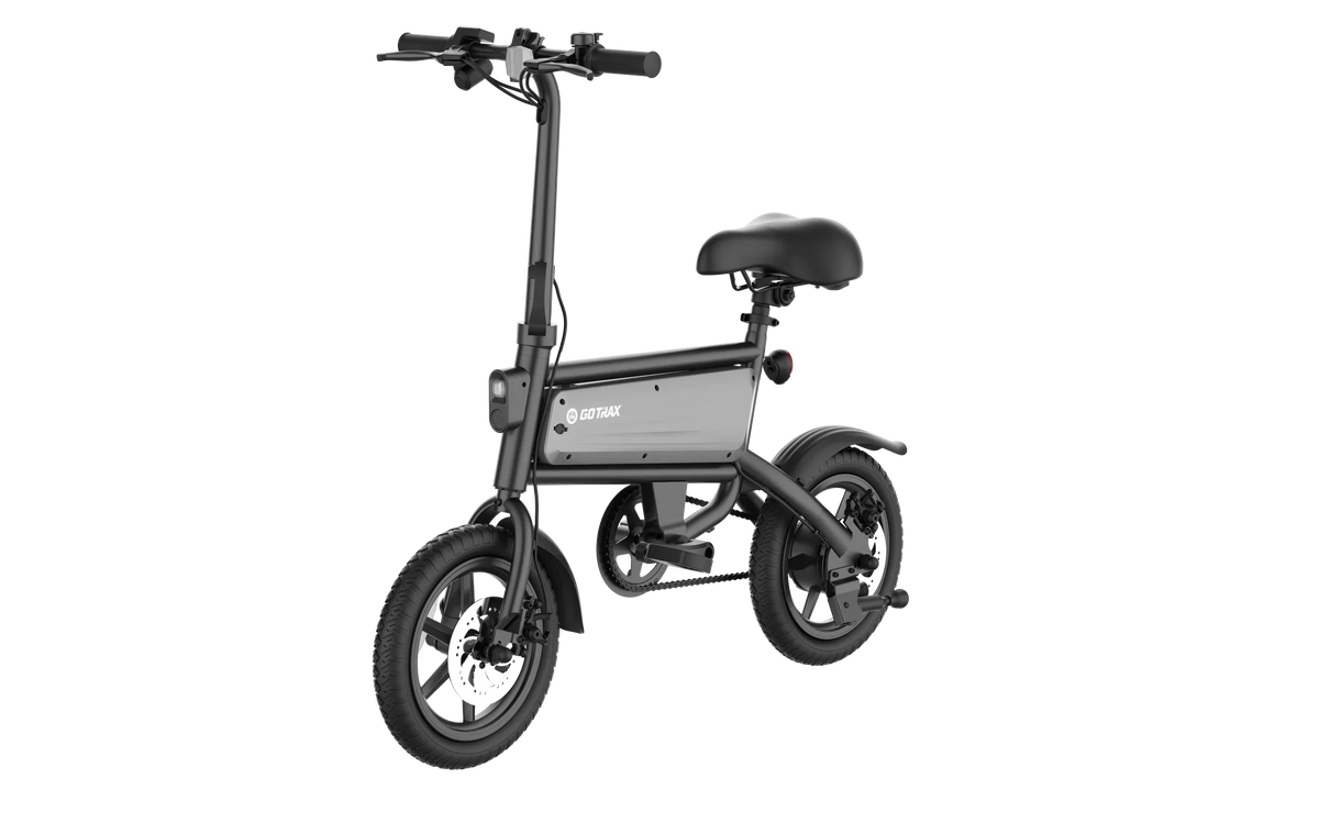 GOTRAX Folding Electric Bike For Adults And Teens, 14 inch, 250W, 15.5 mph, 15 Miles, Black - S2
