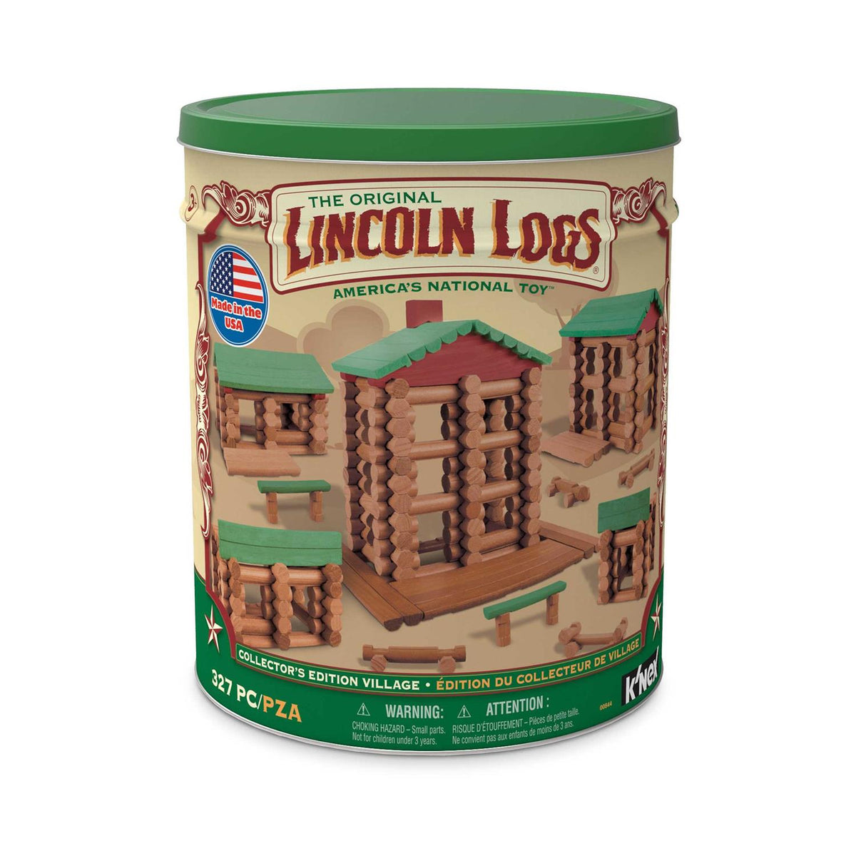Lincoln Logs Collectors Edition Village Building Set, 327 Pieces