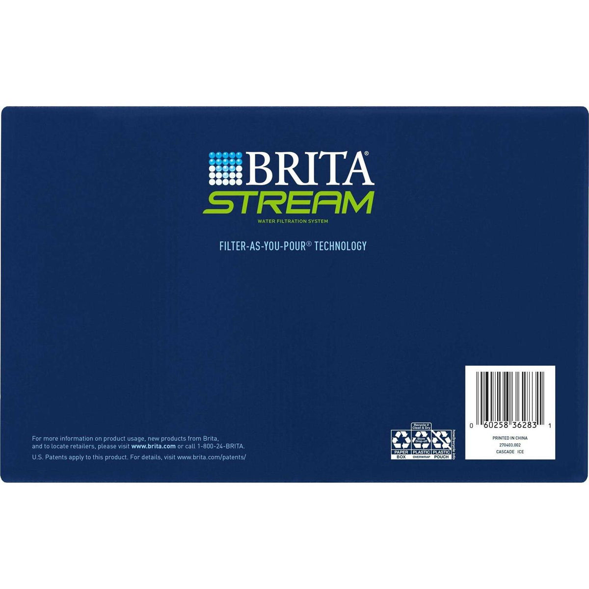 Brita Stream Rapids Water Pitcher 12-Cup