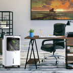 Costway Portable Evaporative Air Cooler Fan Humidifier With Remote Control - 8L