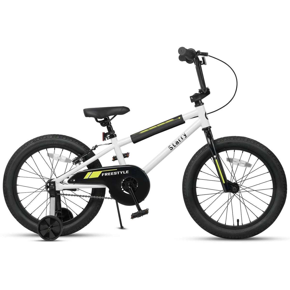 Glerc Kids BMX Style Bicycle 14 Inch Blue With Training Wheels And Coaster Brake