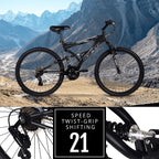 Hyper Bicycles Men's Havoc Mountain Bike, 26 inch, 21 Speed, Black