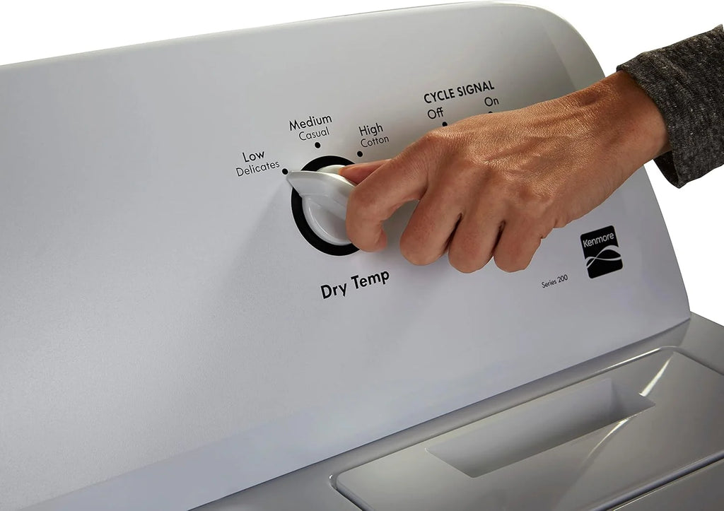 Kenmore Front Load Electric Dryer With Wrinkle Guard, 29in, 7.0 Cu. Ft., White - 62332