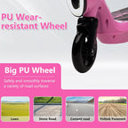 iRerts Kids Electric Scooter 12V 45W With Front Light, Rear Brake And Colorful Deck Light - Pink