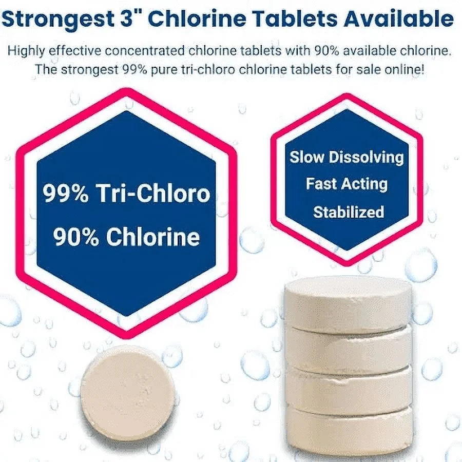3 Inch Pool And Spa Chlorine Tablets - 50 Lbs