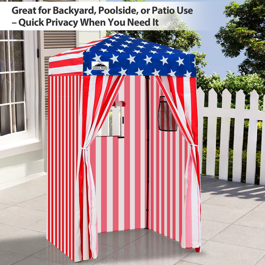 EAGLE PEAK Ultra Compact 4 ft x 4 ft Pop-Up Changing Room Canopy - Flex