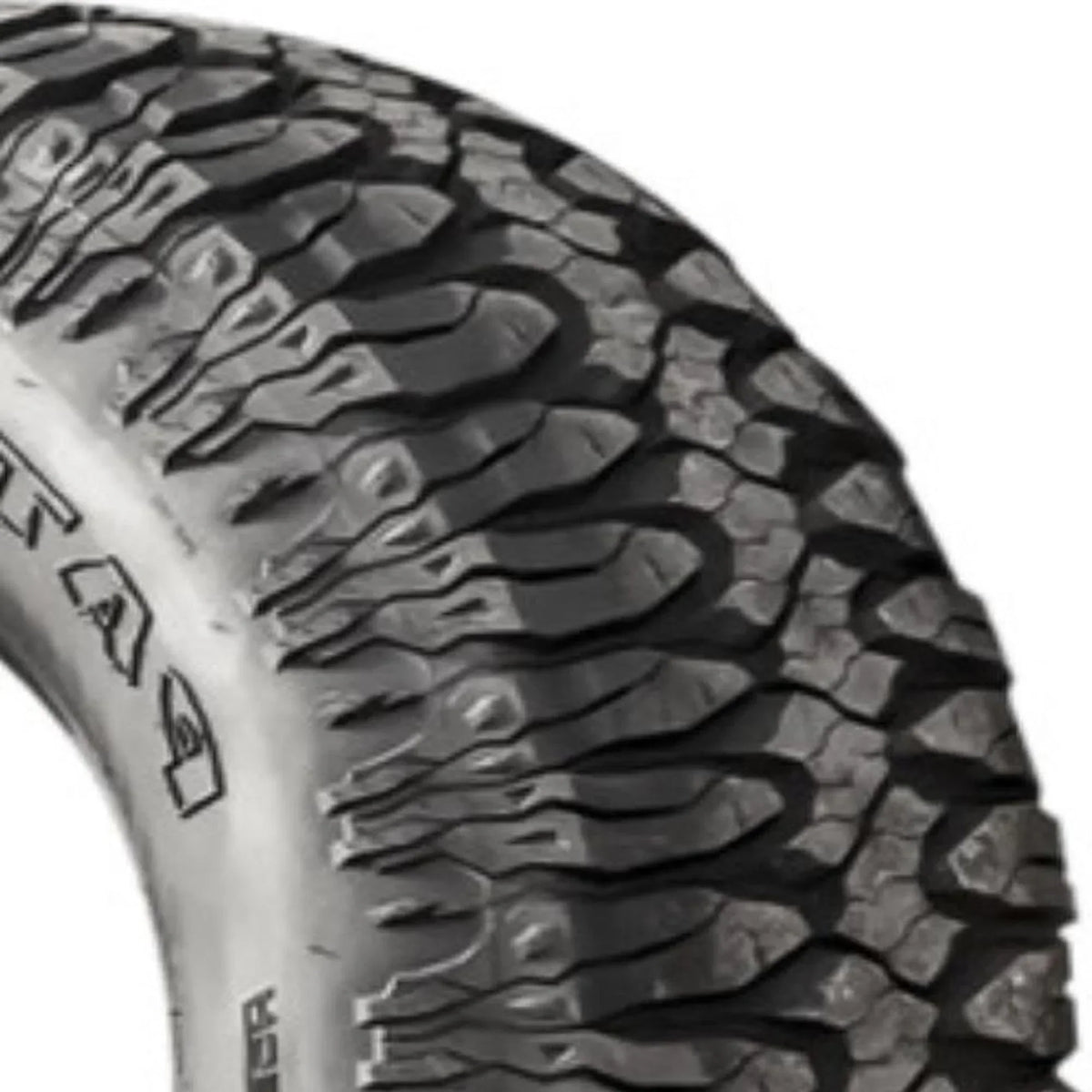 Milestar Mud Terrain Light Truck Tire LT37X12.50R17 124Q Load Range D - Patagonia M/T-02