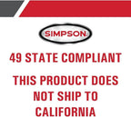 Simpson Gas Pressure Washer 3500 PSI 2.5 GPM With Honda GX200 Engine - PS61002-S