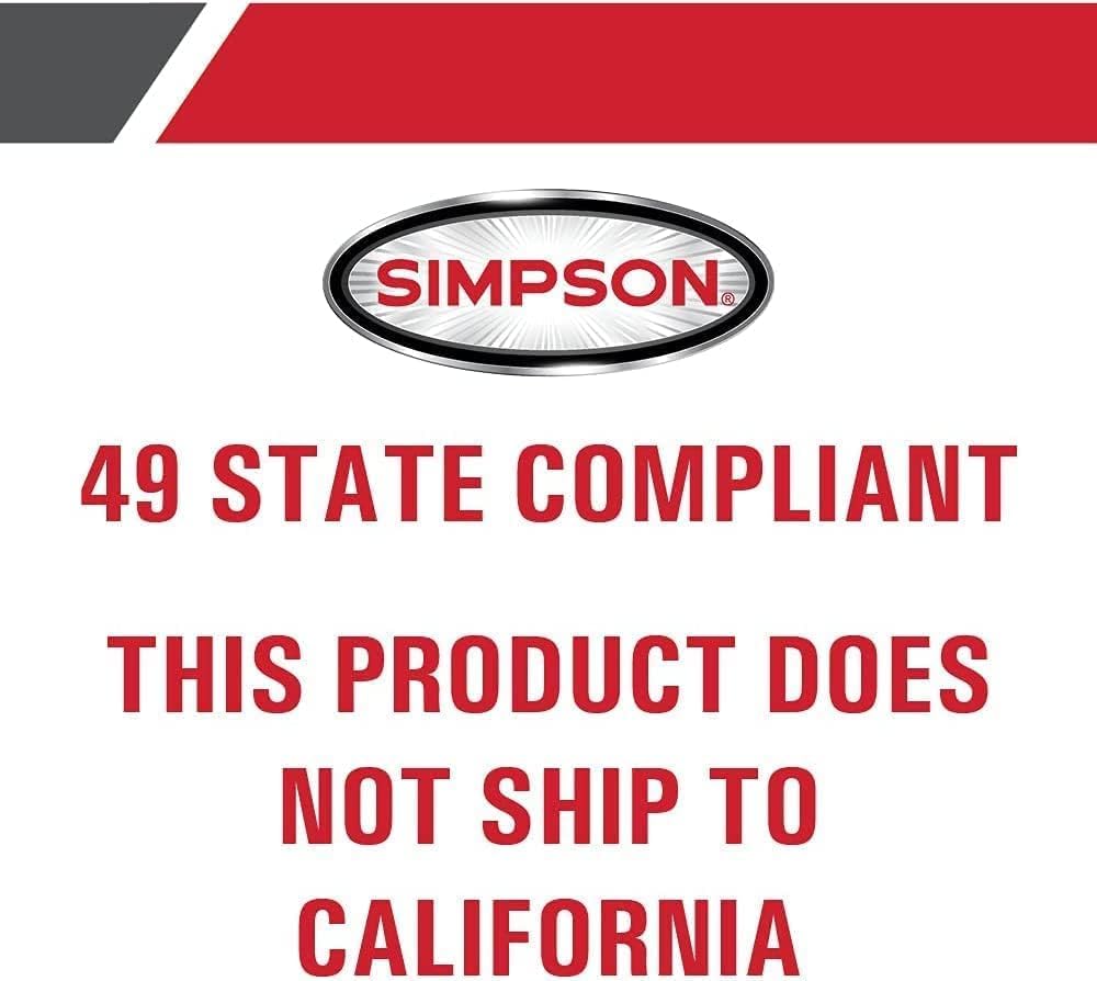 Simpson Gas Pressure Washer 3500 PSI 2.5 GPM With Honda GX200 Engine - PS61002-S