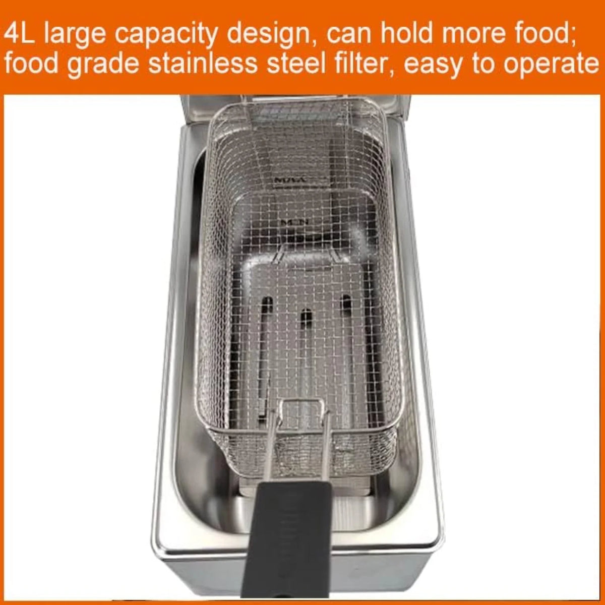 Benchtop Electric Deep Fryer, 4L, 1500W